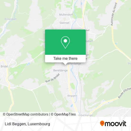 Lidl Beggen map