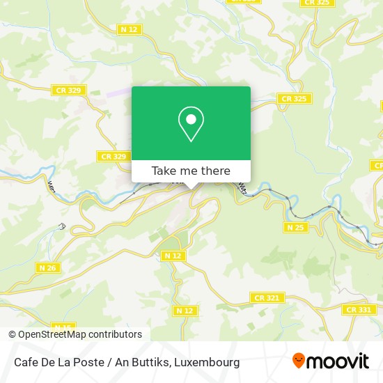 Cafe De La Poste / An Buttiks map