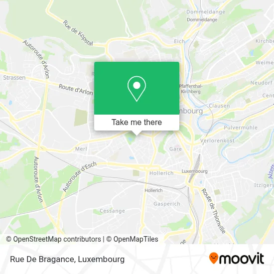 Rue De Bragance map