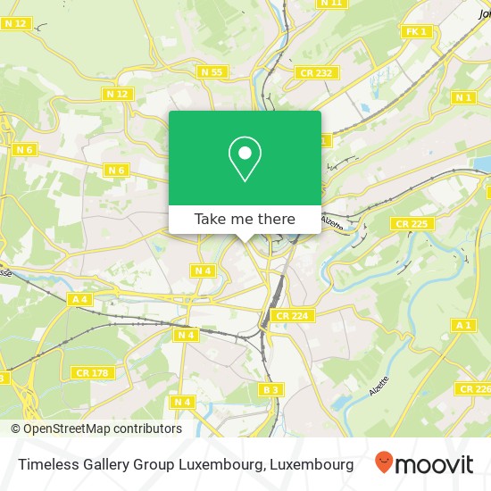 Timeless Gallery Group Luxembourg map