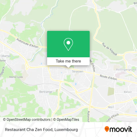 Restaurant Cha Zen Food map