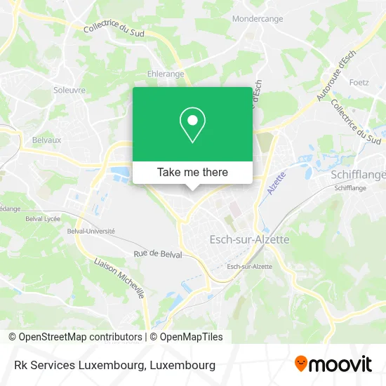 Rk Services Luxembourg map