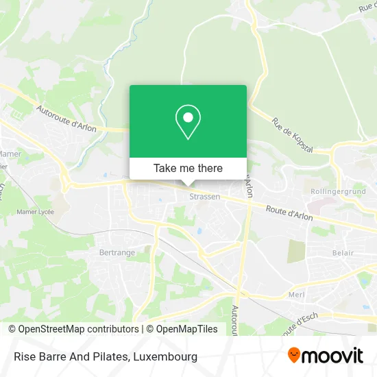 Rise Barre And Pilates map