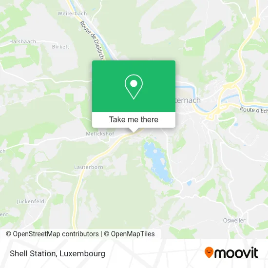 Shell Station map