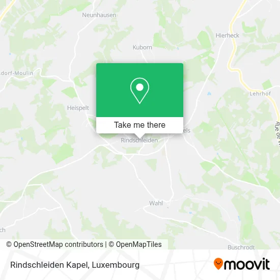 Rindschleiden Kapel map