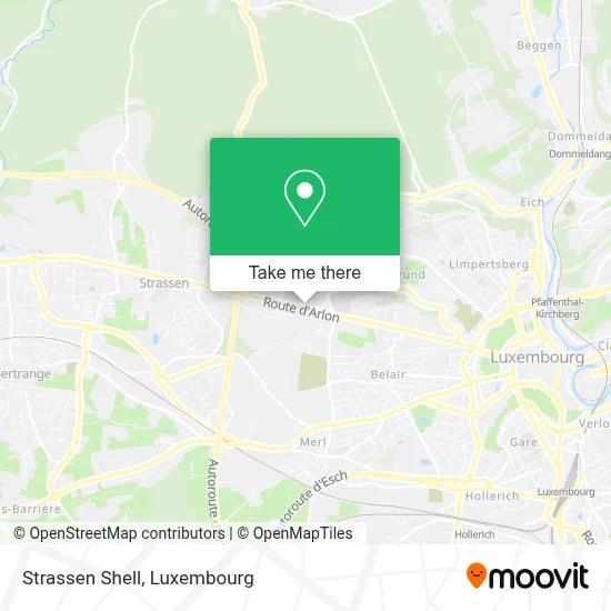 Strassen Shell map