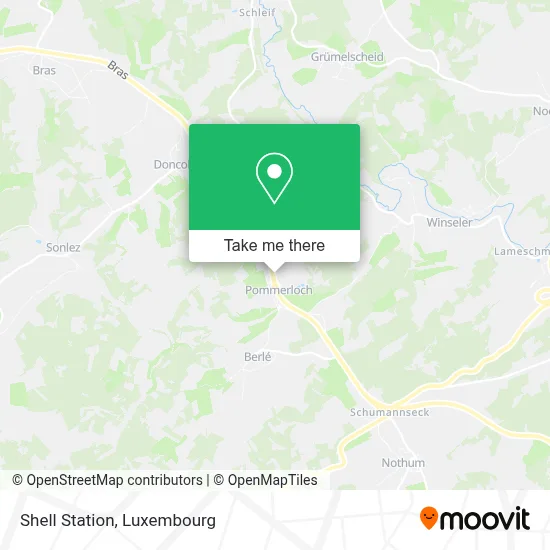 Shell Station map