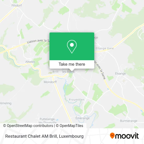 Restaurant Chalet AM Brill map