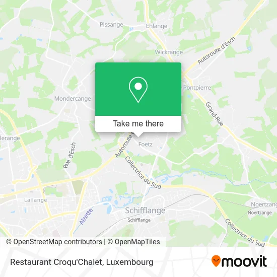 Restaurant Croqu'Chalet map