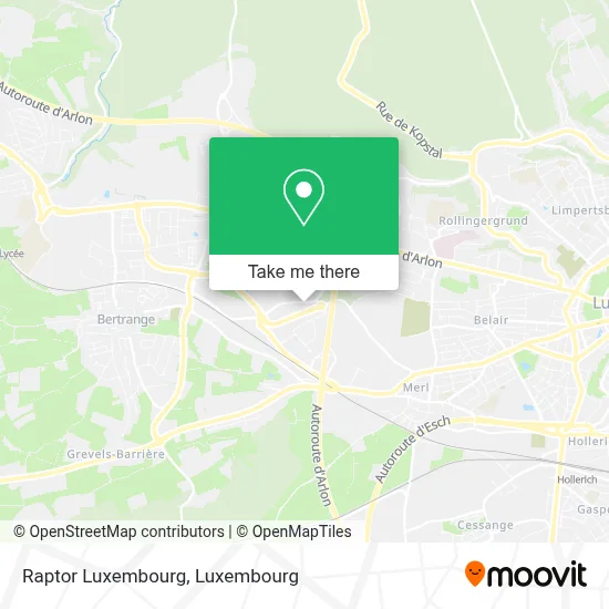 Raptor Luxembourg map
