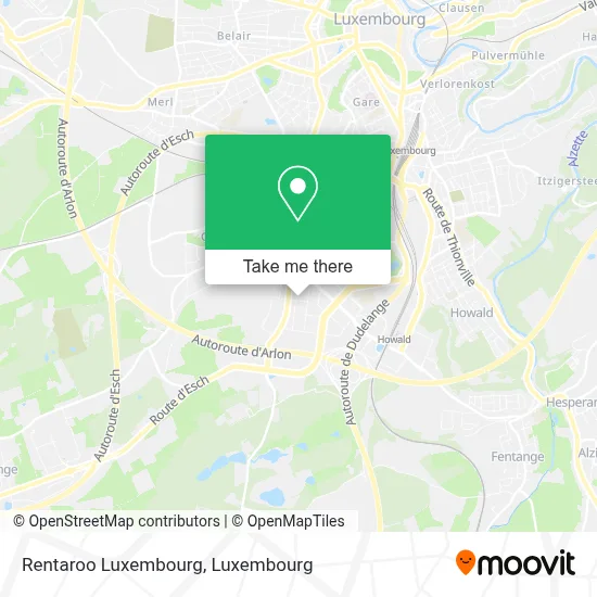 Rentaroo Luxembourg map