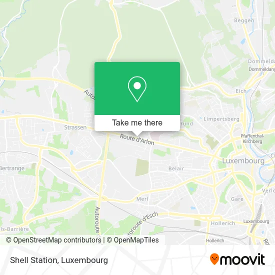 Shell Station map