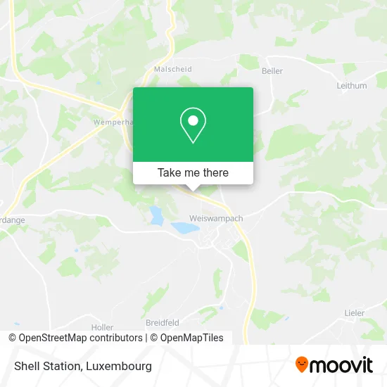 Shell Station map