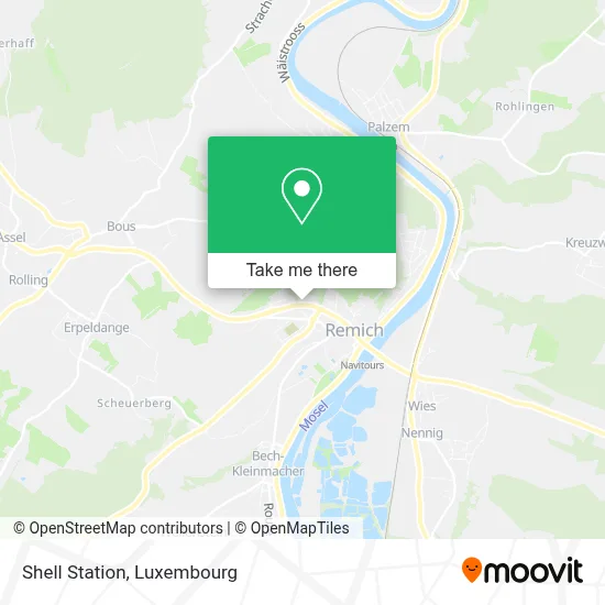 Shell Station Karte