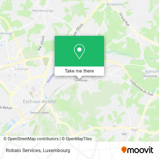 Robalo Services map