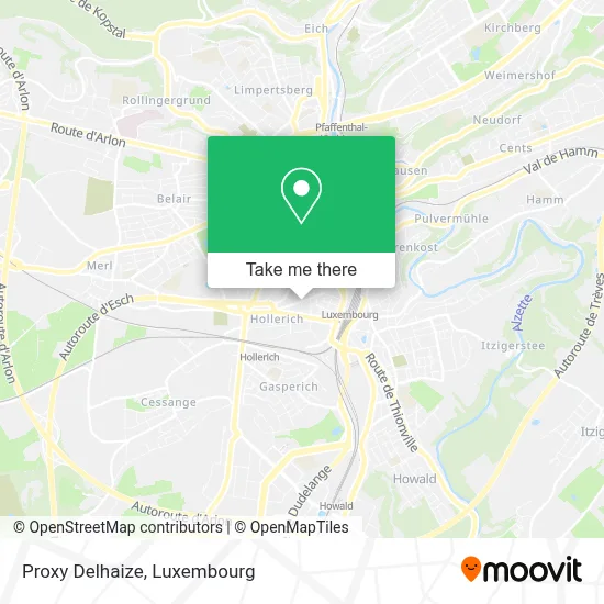 Proxy Delhaize map