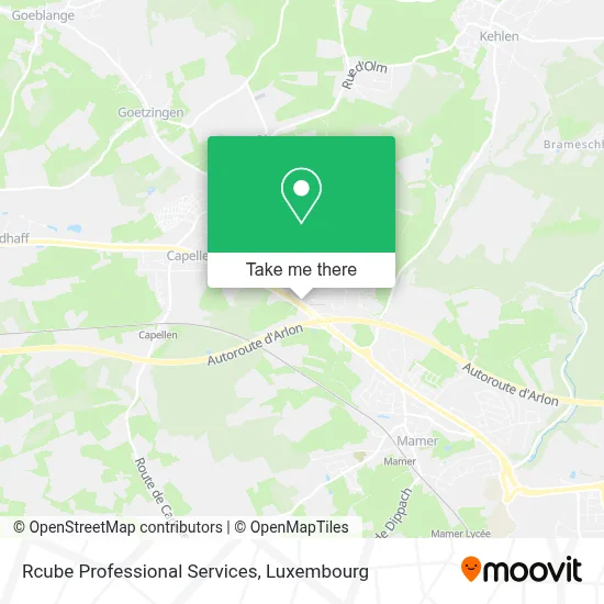 Rcube Professional Services map