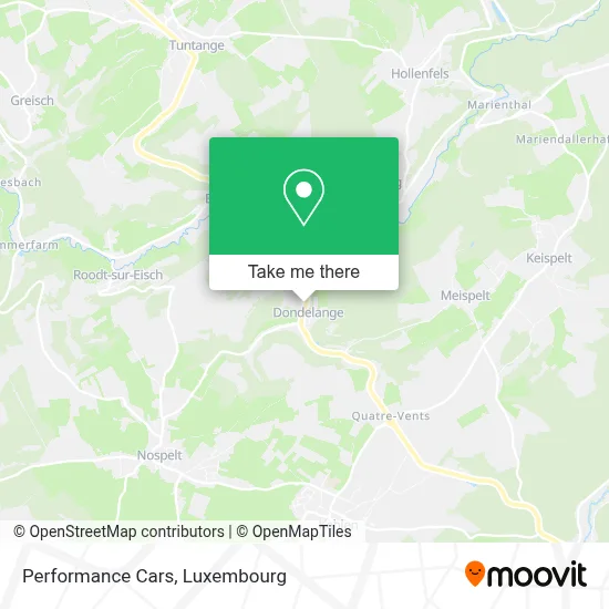 Performance Cars map