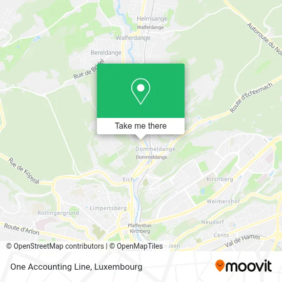 One Accounting Line map