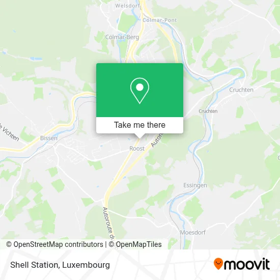 Shell Station map