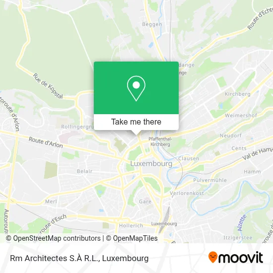 Rm Architectes S.À R.L. map