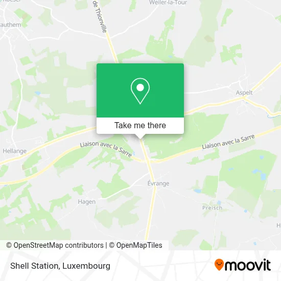 Shell Station map
