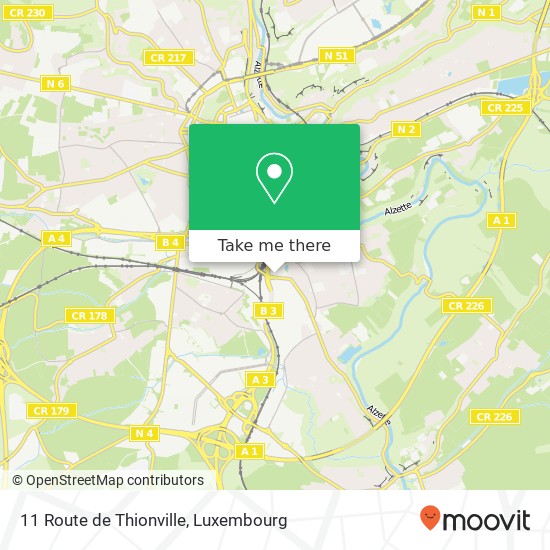 11 Route de Thionville Karte