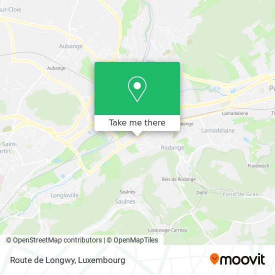 Route de Longwy map