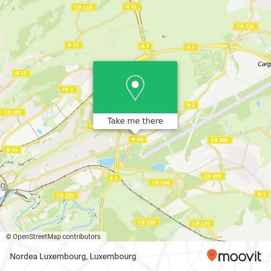 Nordea Luxembourg map