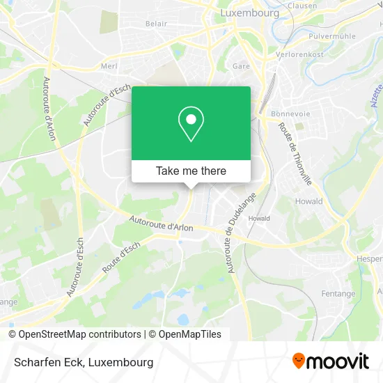 Scharfen Eck map