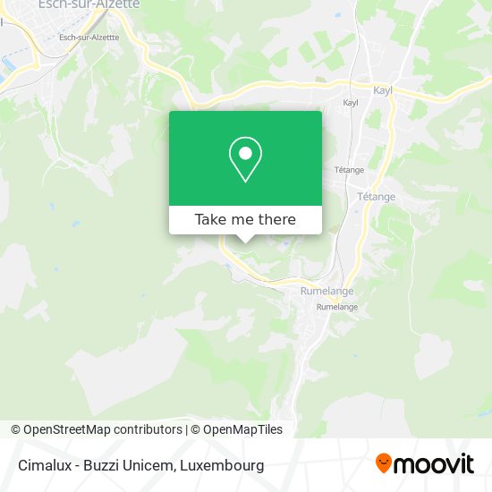 Cimalux - Buzzi Unicem map