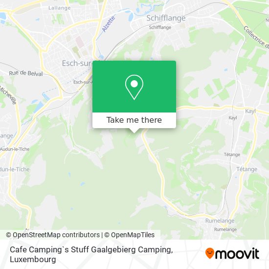 Cafe Camping`s Stuff Gaalgebierg Camping Karte