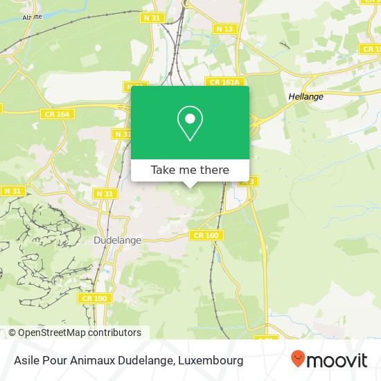 Asile Pour Animaux Dudelange map