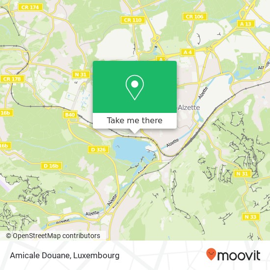 Amicale Douane map