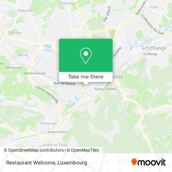 Restaurant Welcome map
