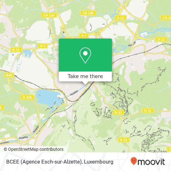 BCEE (Agence Esch-sur-Alzette) Karte
