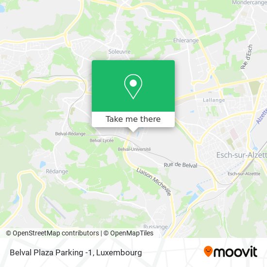 Belval Plaza Parking -1 map