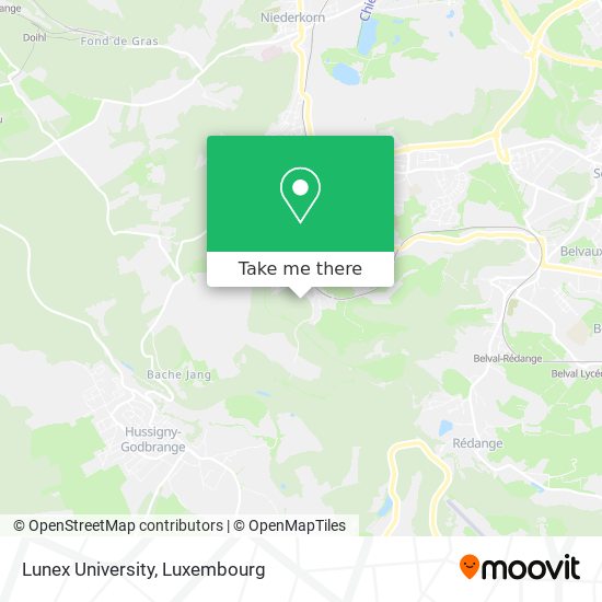 Lunex University map