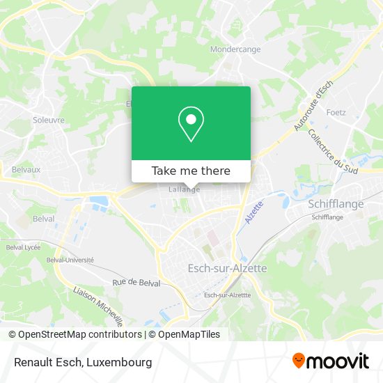 Renault Esch map