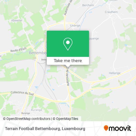 Terrain Football Bettembourg map