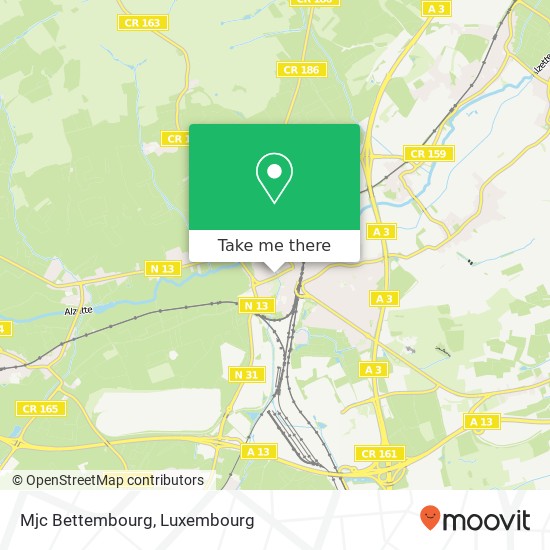 Mjc Bettembourg map