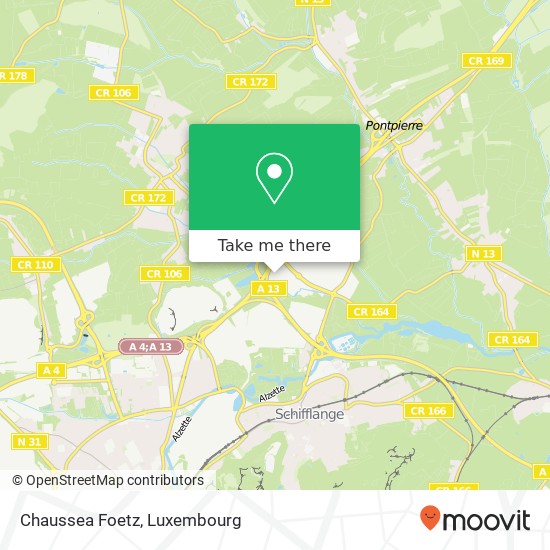 Chaussea Foetz map