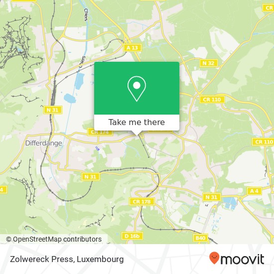 Zolwereck Press map