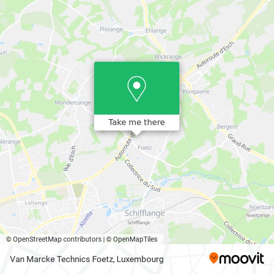 Van Marcke Technics Foetz map