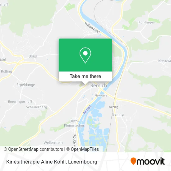 Kinésithérapie Aline Kohll map