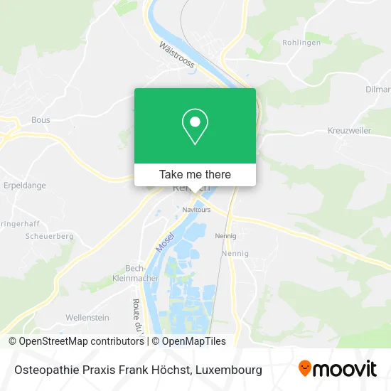 Osteopathie Praxis Frank Höchst map