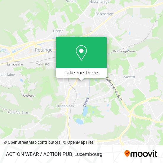 ACTION WEAR / ACTION PUB map