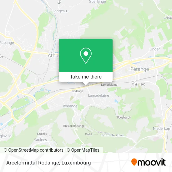 Arcelormittal Rodange map