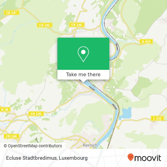 Ecluse Stadtbredimus map