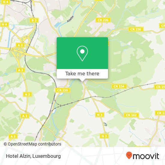 Hotel Alzin map